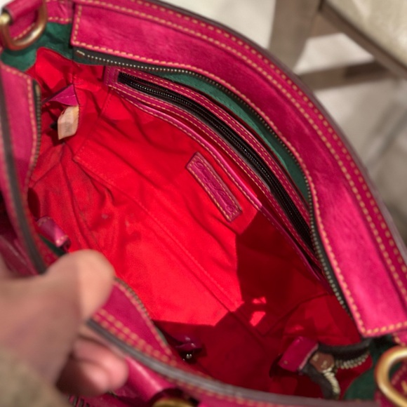 Vintage Dooney & Bourke Pink Leather Handbag - Picture 8 of 15
